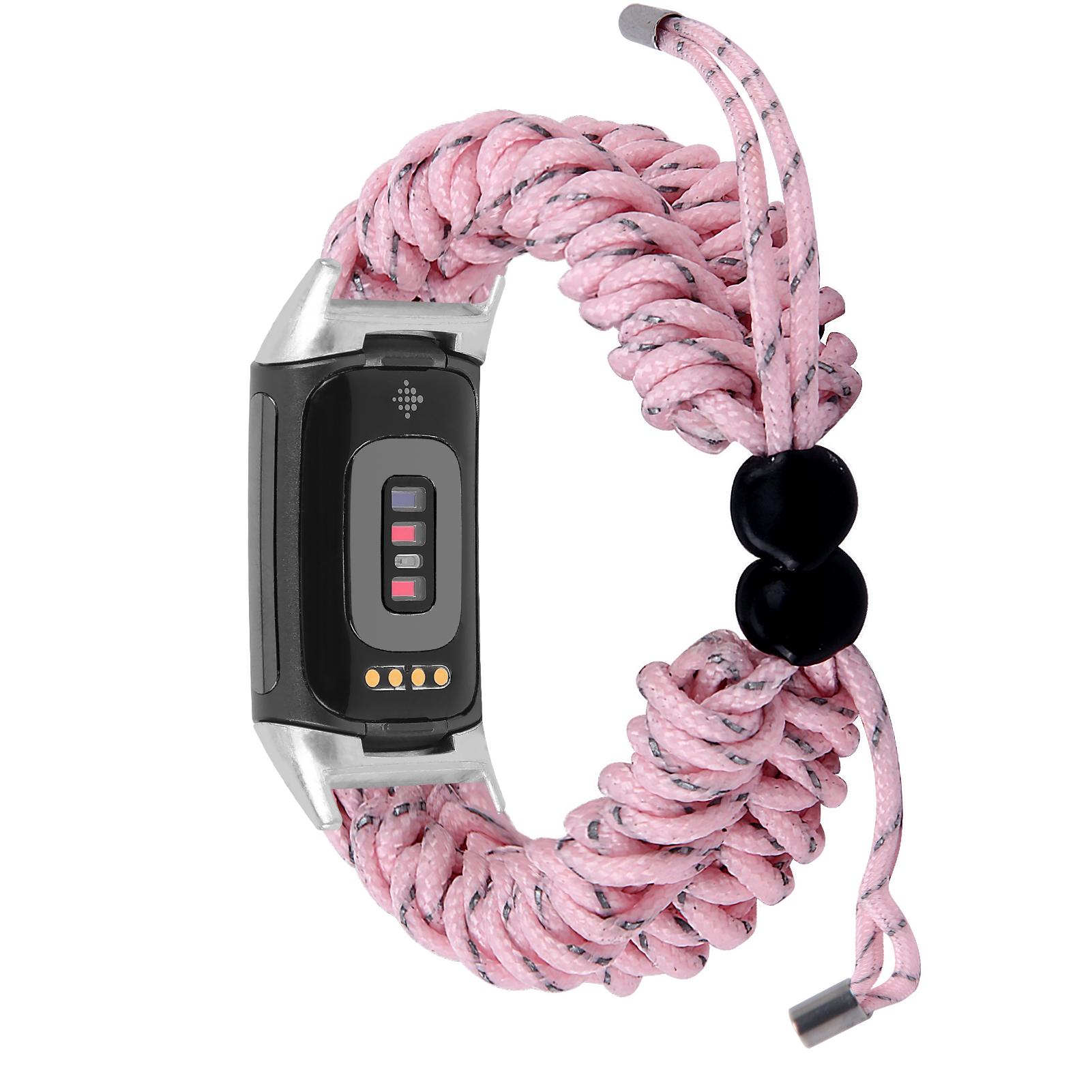 

Класичний тканинний плетений мотузковий ремінець для браслета Fitbit Charge 5, регульований жіночий чоловічий ремінець для годинника Fitbit Charge 6 Smart Watch For fitbit charge 5