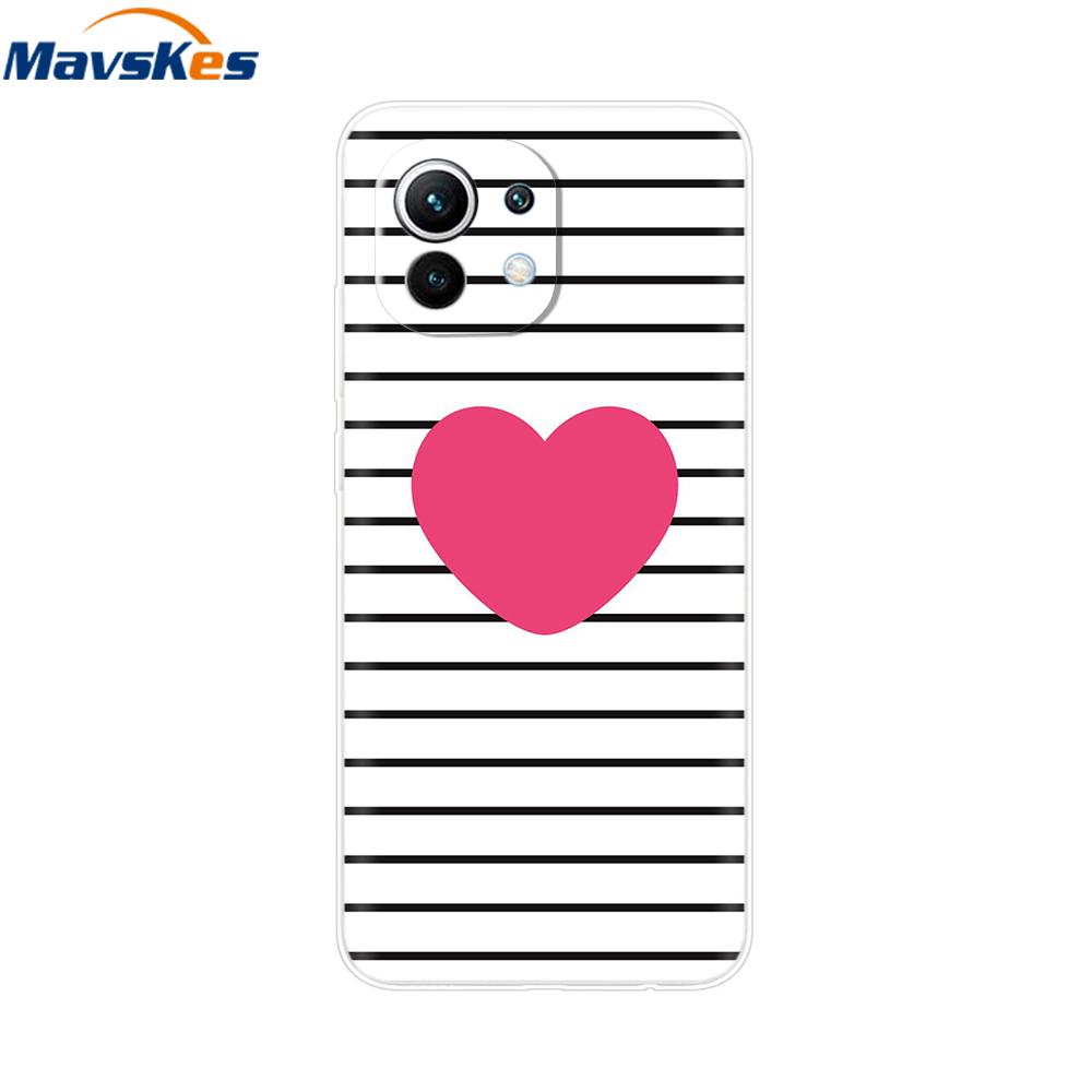 Case For Xiaomi 11 Lite NE 5G Soft TPU Silicone Cover For Xiaomi Mi 11 Lite Mi11 Lite Cases For Xiomi Mi 11 Funda Fashion Bumper