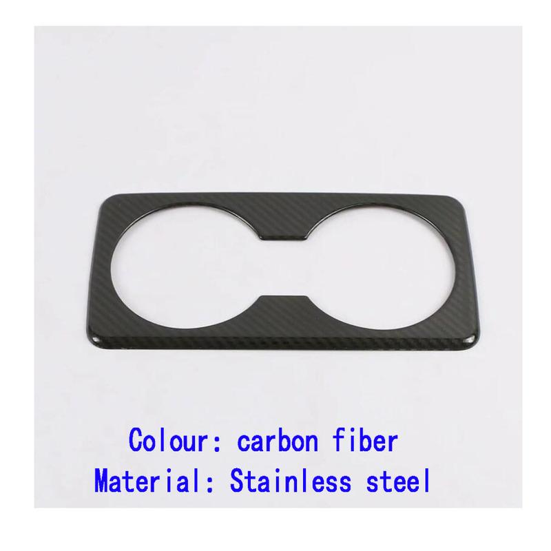 For Mazda 3 Mazda3 Axela M3     Car Cover Trim Stainless Steel Center Console Cup Holder Gear Box Armrest Frame