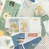 4 Designs 40Pcs/lot Vintage Sights Simple Stripe Pocket Tape Deco Stickers Scrapbooking Bullet Journal Deco Stickers