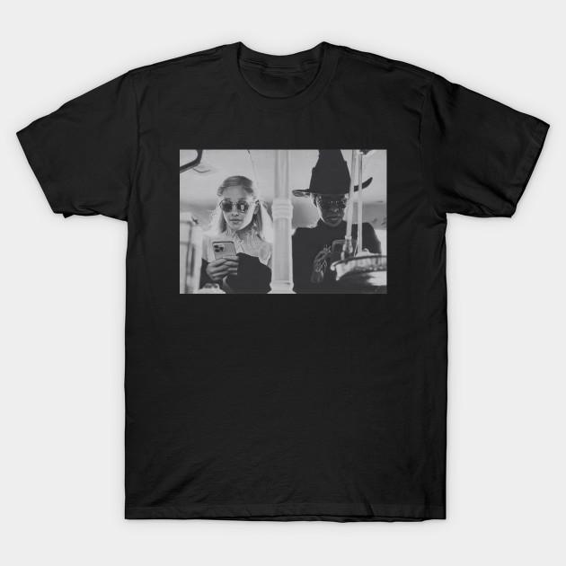 Men Black Print T-shirt Wicked Movie Retro Photo No-Cut Transfer Paper Print Cotton Tshirt S чёрный