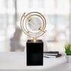 Geometric Globe Statue Alloy Sculpture for Office Decoration Apartment Hotel Height 23cm
