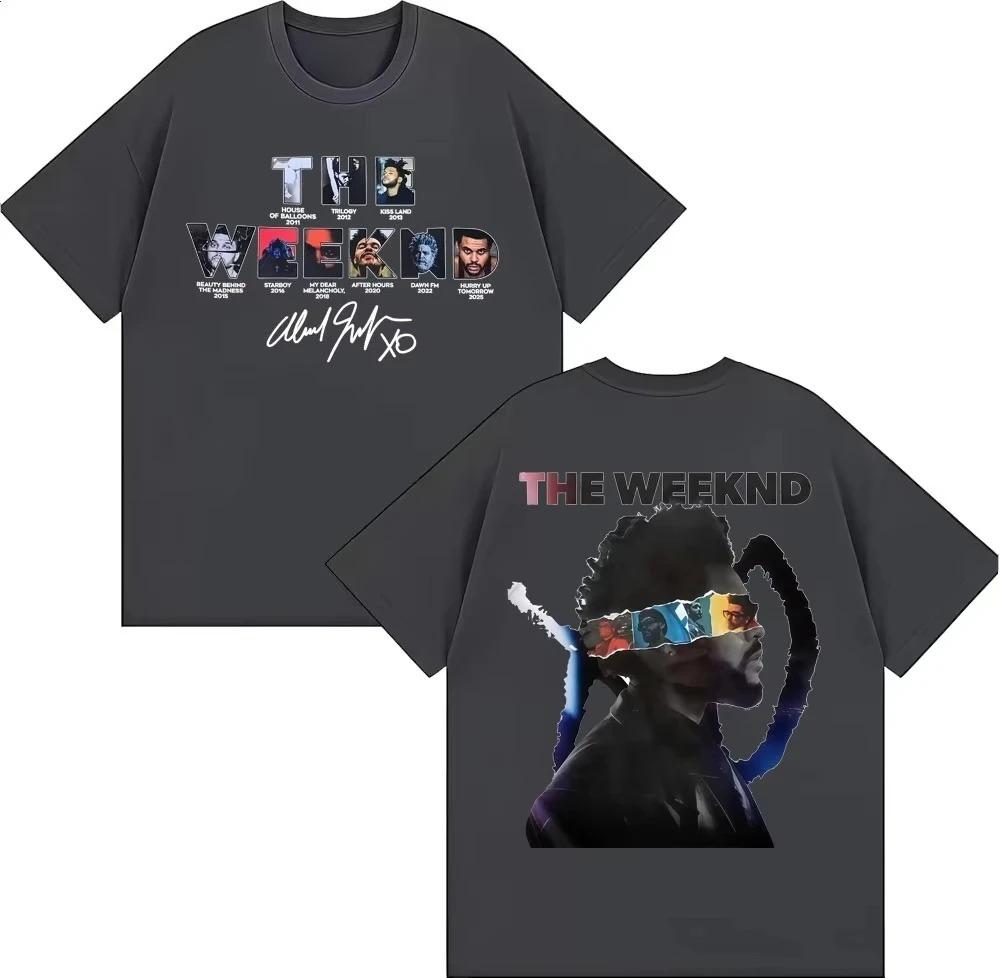 Unisex Women Clothing Fashion Hip Hop Style T Shirt Cotton Tshirt The Weeknd After Hours Til Dawn European Tour 2026 T-shirts Y2K