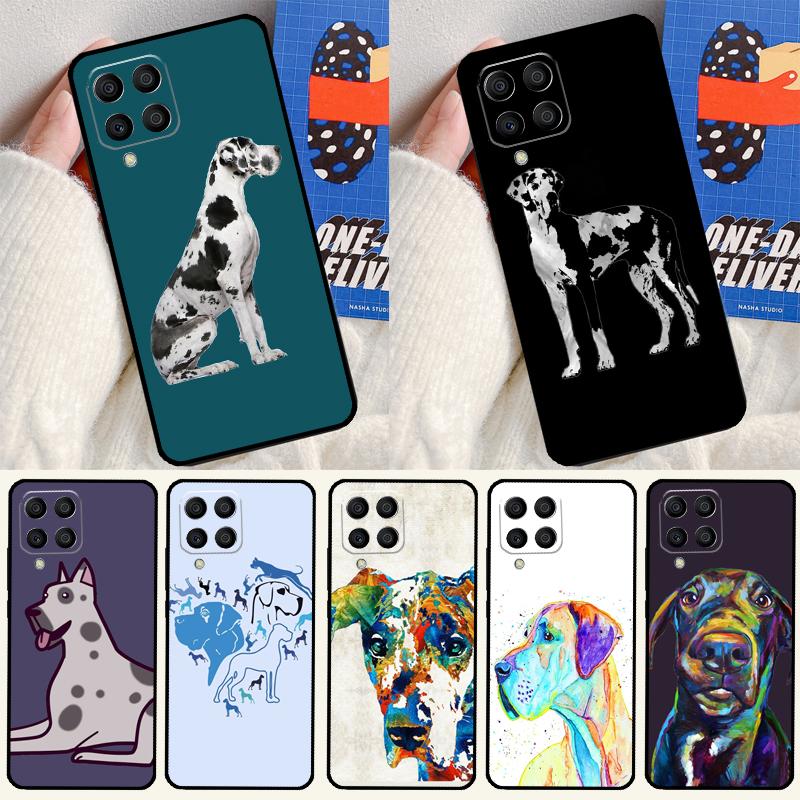 Great Dane Dog Watercolor For Samsung Galaxy M54 M21 M33 M53 M13 M12 M32 M52 M11 M31 M35 M55 M15 M14 M34 M06 M16 Case