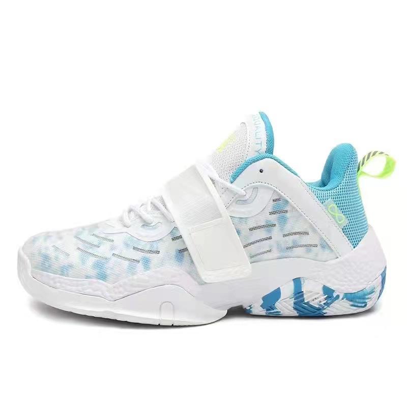 

Весенние и летние новые спортивные туфли баскетбольные кроссовки молодежная игровая обувь кроссовки больших размеров низкие баскетбольные кроссовки на липучках 35