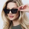 Protective Glasses 3pcs Fashion Women Cat Eye Sunglasses Simple Style Sun Glasses Female Black Lens Design UV400 Driving Eyewear