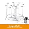 Rotating Grill Basket Stainless Steel Rotating Grill Skewer BBQ Grilling Cage Barbecue Skewer Roasting Rack Kitchen Cage