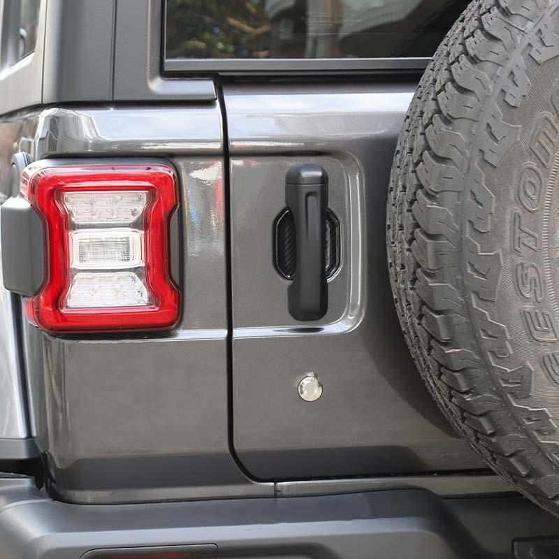 ABS obudowa klamki samochodowej naklejka zewnętrzna dekoracja miski pokrywa dla Jeep Wrangler JL 2018 Up wersja 4-drzwiowa akcesoria zewnętrzne