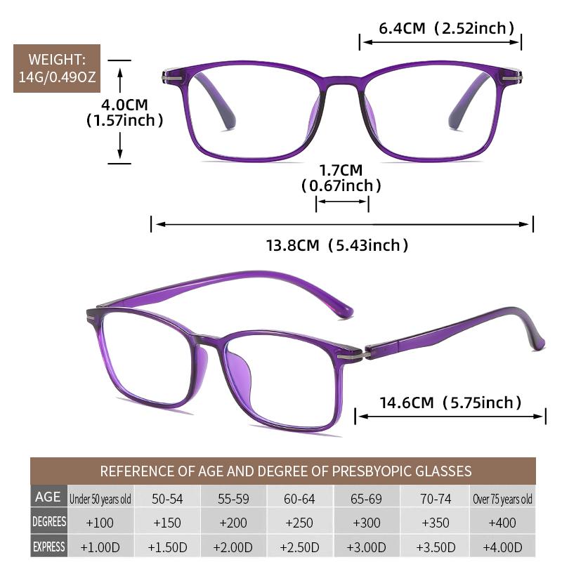 Ultra-light reading glasses with high-quality classic small frames can be worn daily to enhance the shape of the face