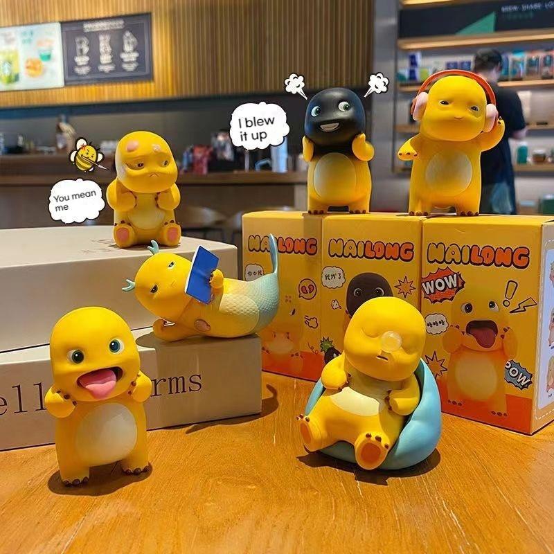 New Hot Cute Milk Dragon Daily Series Action Figure Blind Box Hand Table Decoration Collection Doll Toy Kid Birthday Custom Gift