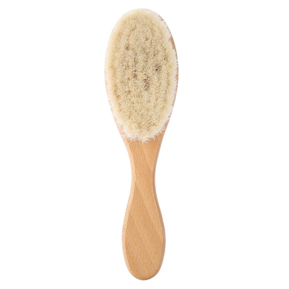 Soft Oil Head Brush Wooden Handle Hair Styling Brush Scalp Grooming Hair Cleaning Brush  Home Use