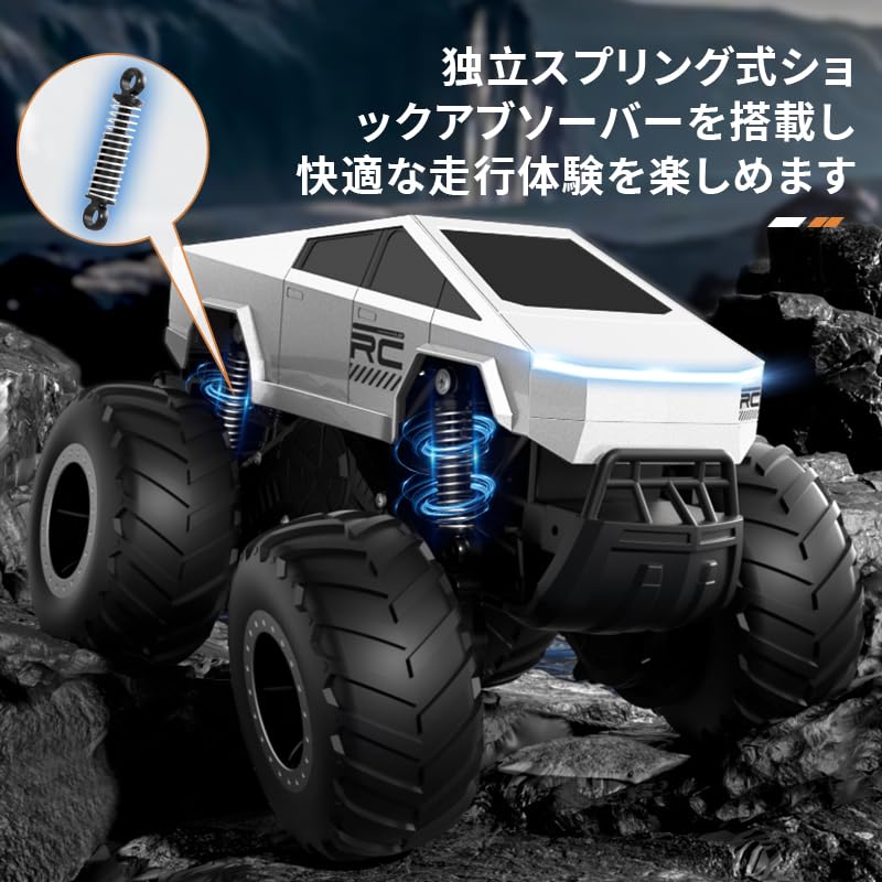 ZAVEN Amfibisk Populær RC-bil for LED Oppladbart Leketøy Inkluderer 2 Fjernkontroller Gutter Aldre Perfekt Gave til eller hvilken som helst annen spesiell Tekniske Standarder