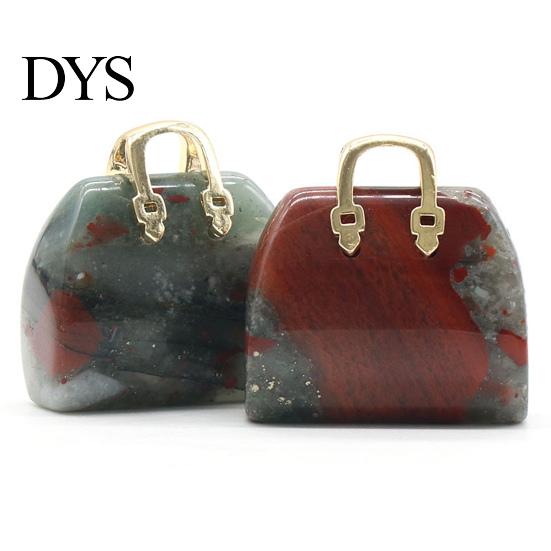 Ornamental Handbag Statue Hand Carved Fine Texture Anti-fade Not Easy to Break Home Decor Wide Application Exquisite Faux Crystal Model Desktop