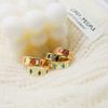 Drip Ring Stainless Steel French Retro Gradual Change Color Opening Design Titanium Steel Ring Non-Fading Hand Jewelry