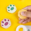 3/5pcs, Avocado Green Portable Cutting Tool, Cute Cat Paw Shaped Cutter, Suitable for Office, Office Supplies, Fun Design, Sturdy Construction