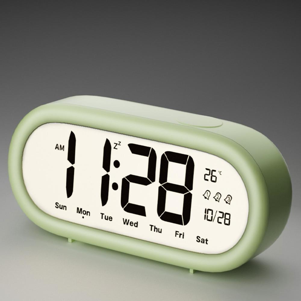 1PC Large Screen Desktop Clock Digital Display Smart Electronic Clock Home Decor