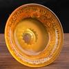 Buddhist Guardian Tray Cup Furnishing Glass Handicraft Embossed Tibetan Interior Buddhism Holy Water Plate Home Gift Decorative