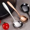 Stainless Steel Coffee Square Head Spoon Long Handle Tea Spoons Hot Drinking Flatware Thickened Dessert Spoons