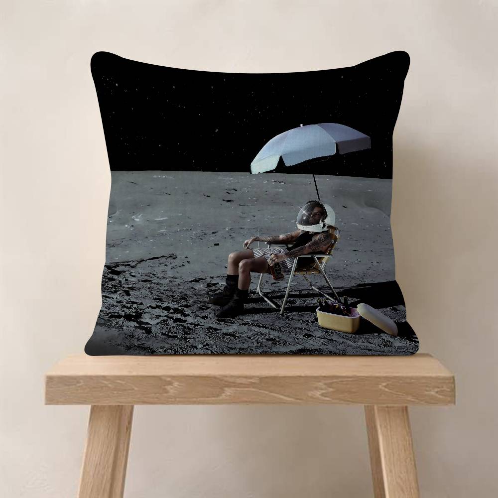 Rauw Alejandro Playa Saturno Singer Office Cushion Pillowcase Car Cushion Cover45X45CM Lumbar Pillowcase Sofa Pillowcover
