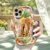 Phone Case: 2D Flat, Suitable for iPhone 18, 17, 16, 15, 14, 13, 12 Pro Protective Case, Carrot House, Perfect Christmas and Halloween Holiday Gift