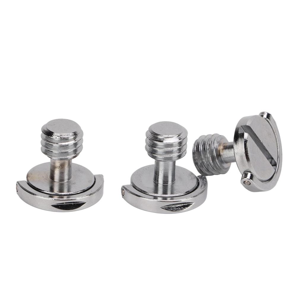 3pcs Camera Screws 3 8in Thread Quick Release Plate Mounting Screw for Photographic Equipment Stand Fill Light Stand