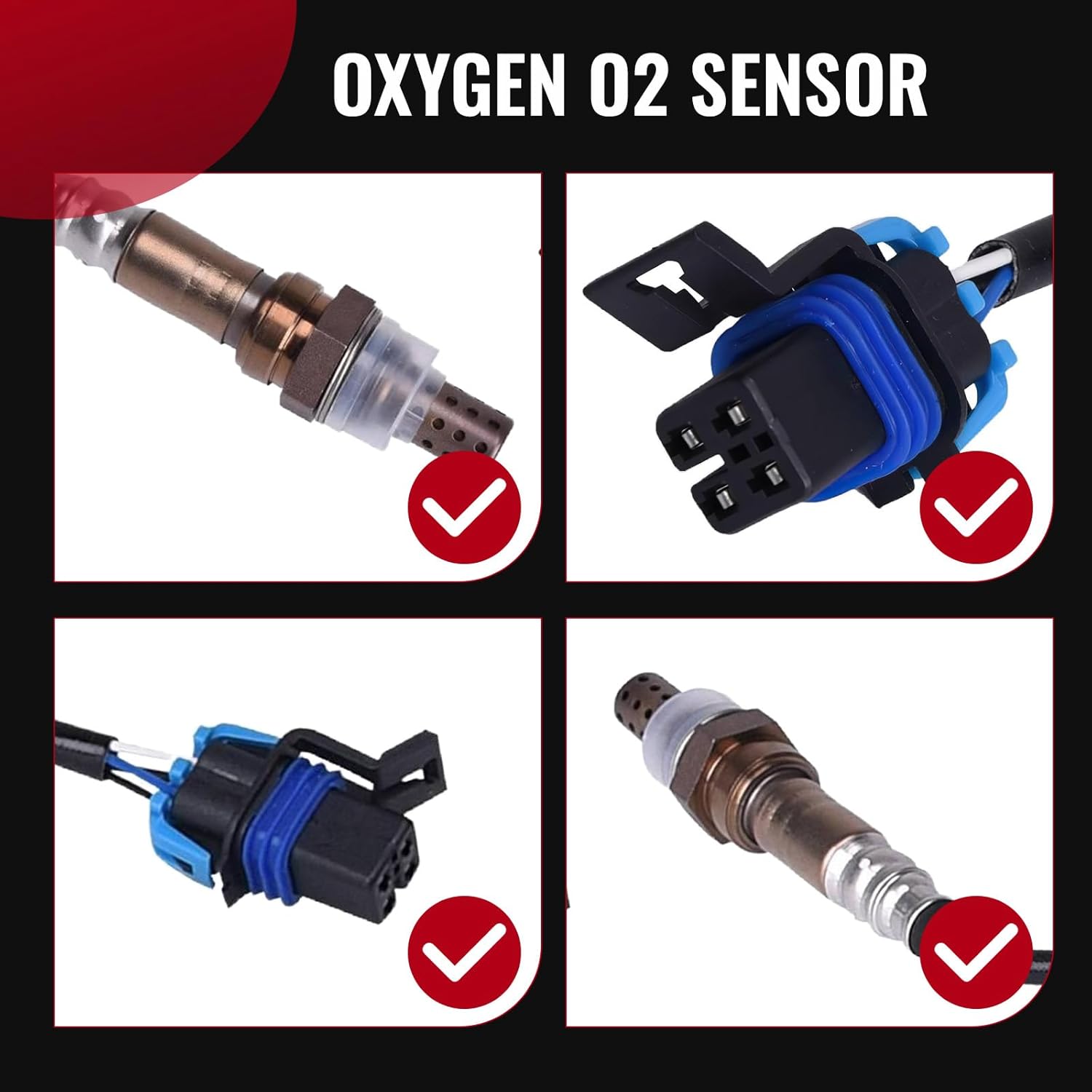 Bapmic Oxygen 02 O2 Sensor Downstream 234-4337 13444 12578459 Compatible with 1996-2004 Chevrolet GMC Cadillac ASG277