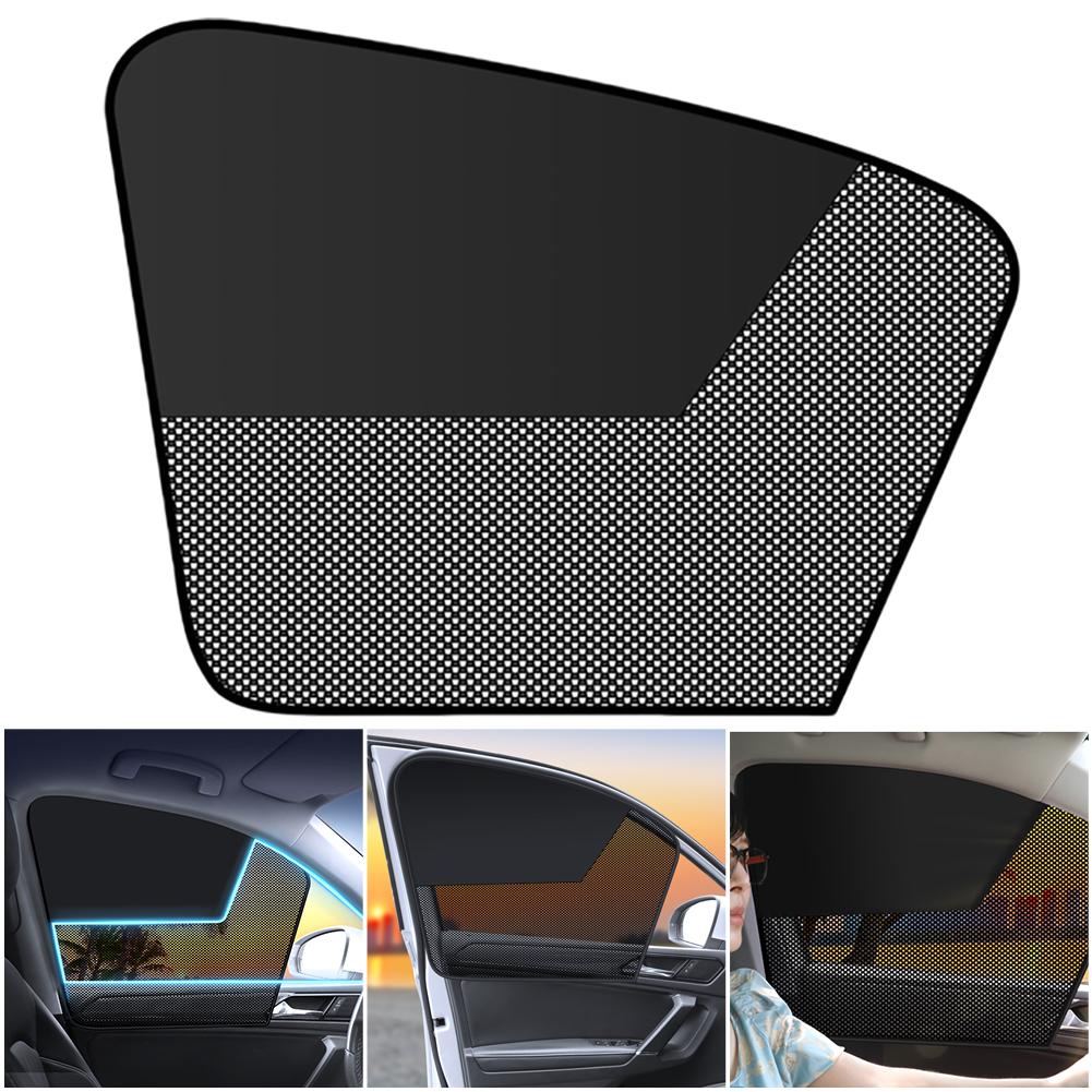 Magnetic Car Window Shades Light Blocking Side Window Sun Shades Universal Summer Protective Window Shade for Car Window
