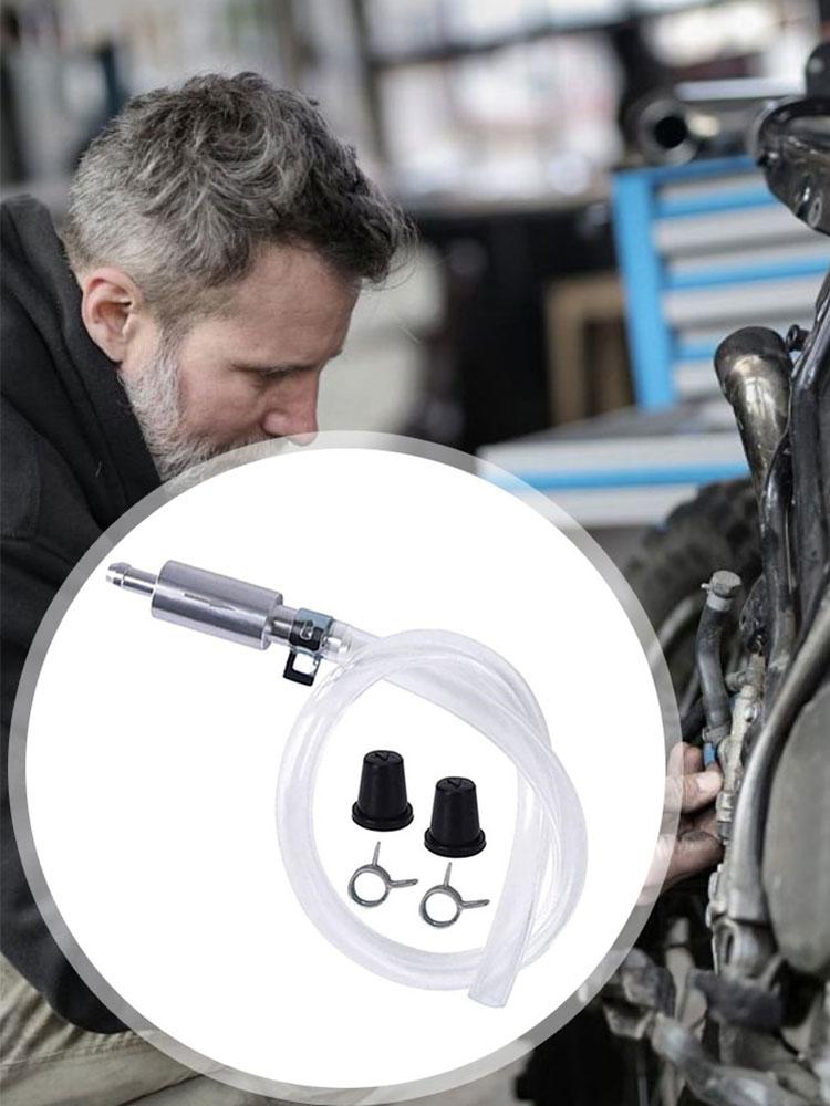 Car Motorcycle Clutch Brake Bleeder Hose One Way Valve Tube Bleeding Tool Set for Motorcycle