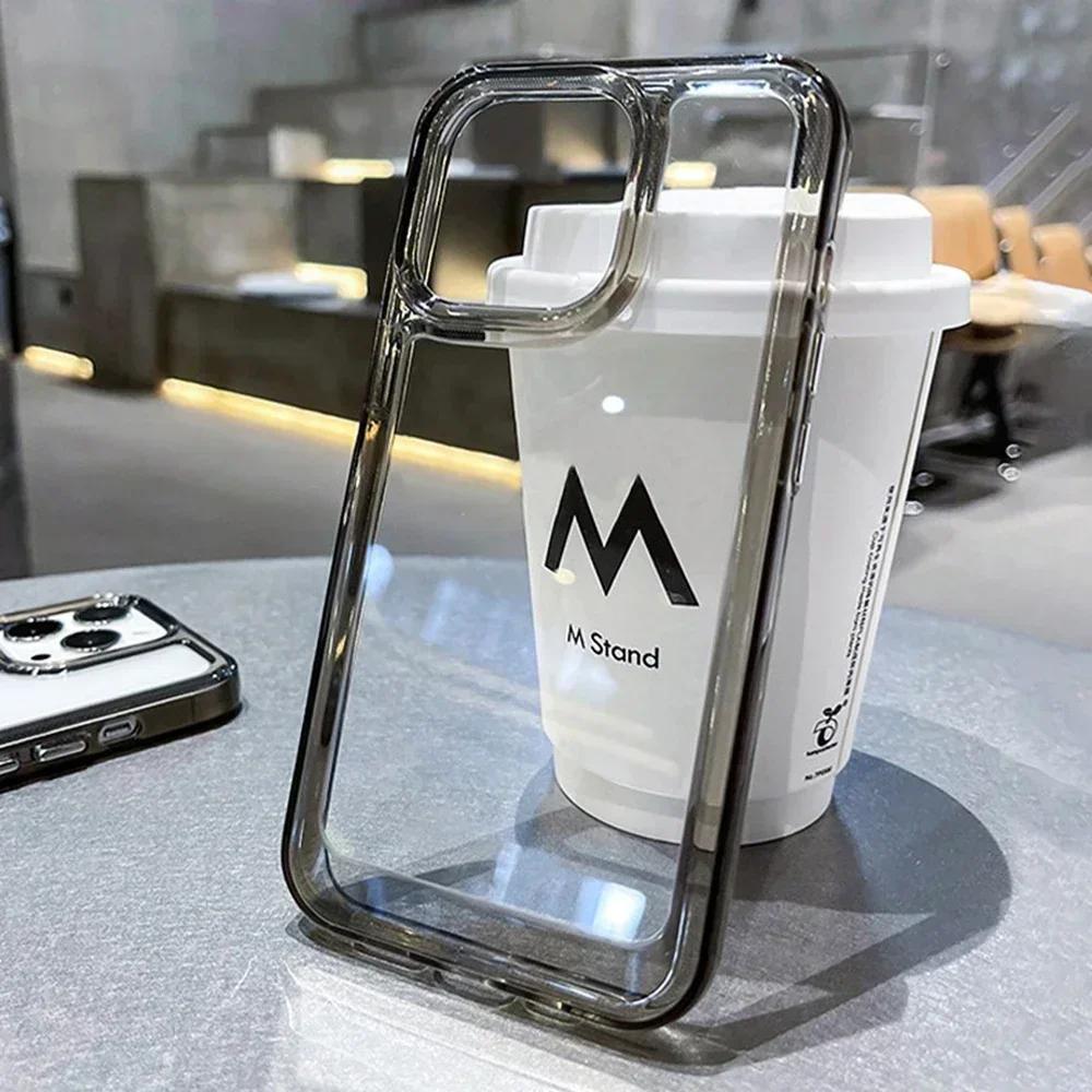 Klare Silikon-Handyhülle Für iPhone17 16  15 14 13 1211 Pro Max X XR XS 7 8 Plus SE Linsenschutzhülle Transparente Rückseite