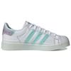 Adidas Originals Superstar Futureshell Synthetic Leather Low-Top Skate Shoes Women Sneakers White Blue FY7356