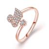 2022 Korean Fashion Women's Diamond Flash Open Ring - Stylish Hollow Design