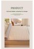 Soft Padded Winter Coral Fleece Mattress Pad with Plush Velvet Quilted Cover