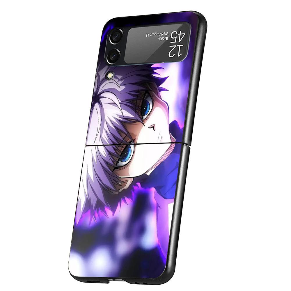 Hunter X Killua Cover Phone Case For Samsung Galaxy Z Flip 7 6 5 4 3 5G Flip7 Flip6 Flip5 Flip4 Flip3 Black Fundas Shell Galaxy