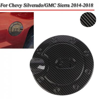 Carbon Fiber For Chevy Silverado GMC Sierra 2014-18 Fuel Door Tank Cap Gas Panel