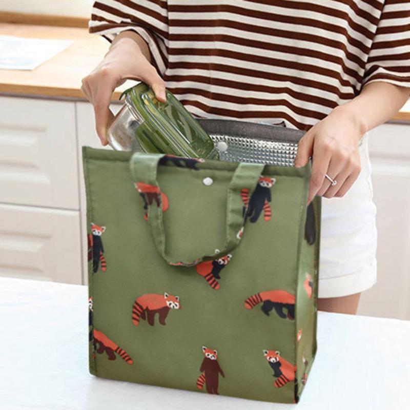 Insulated Thermal Cooler Bag Lunch Bag Foods Drink Storage Leakproof Picnic Camping Bags Outdoor Cooler Box Beach Portable