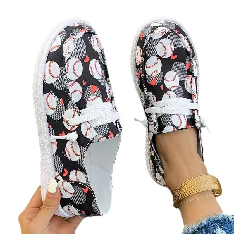 Plus Size Winter 2025 New Santa Claus Thickened Cotton Shoes Women's Fleece Casual Women's Flat Cotton Shoes
