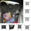 Rear Seat Barrier for Kids Car Gap Storage Net, Multifunctional Organizer Pets Kids, Organization And 9 Grid Layered Divider with 59x59cm, Universal