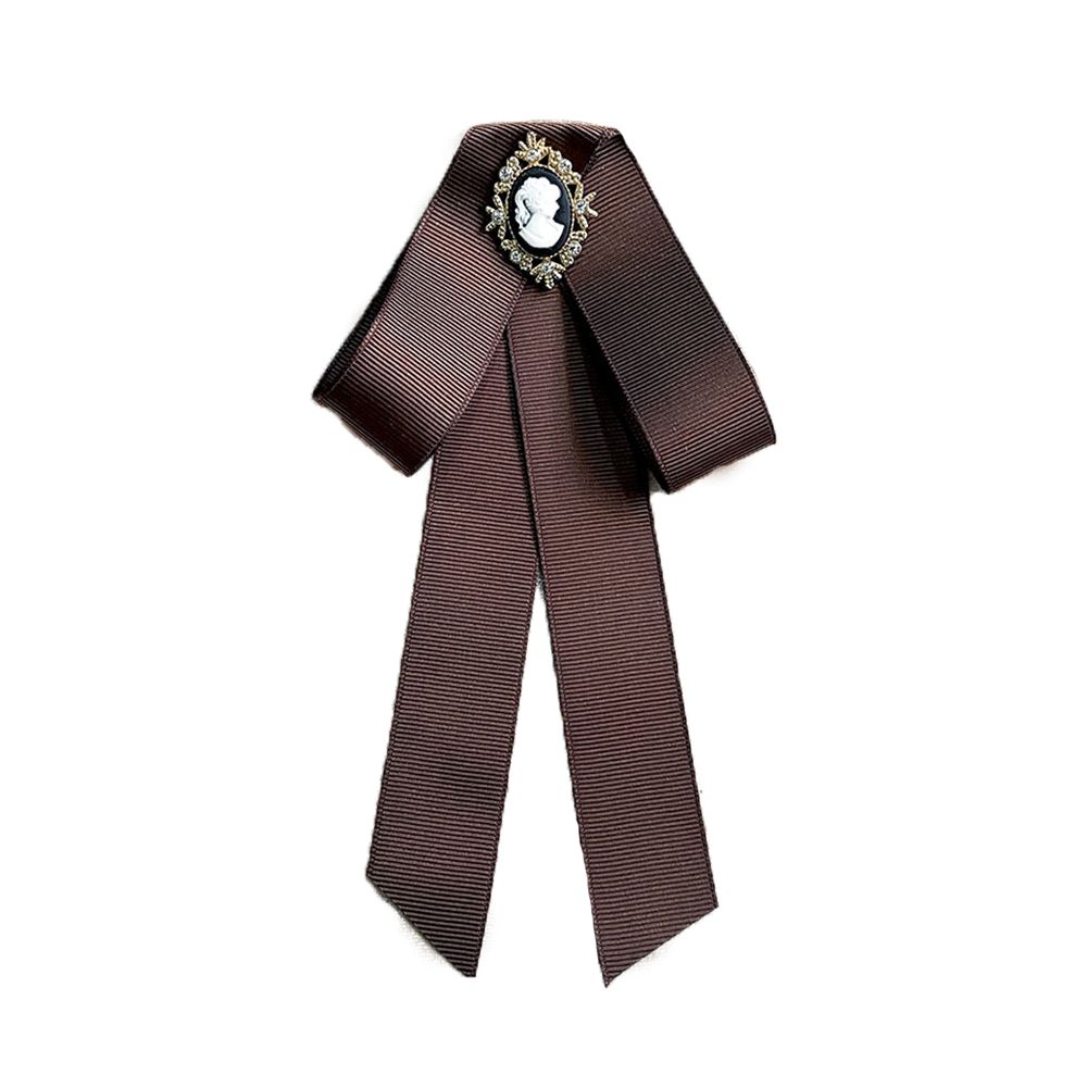 Shirt Multicolor Woman Bow Tie Brooch Bow Dress