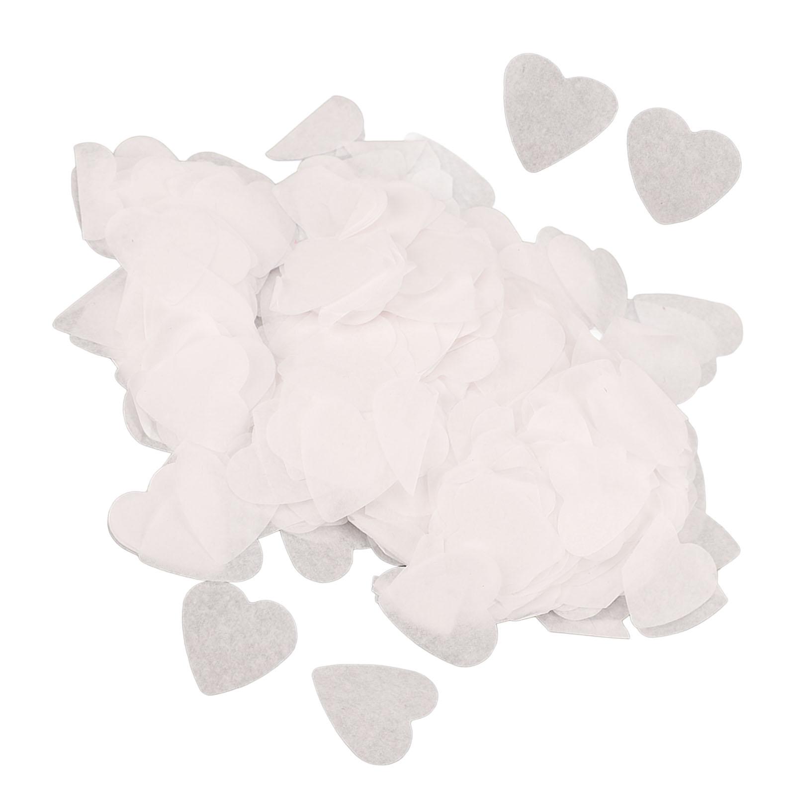 

8 упаковок конфетти в форме сердечек любви, экологичные, многофункциональные, милые белые конфетти-сердечки для свадьбы