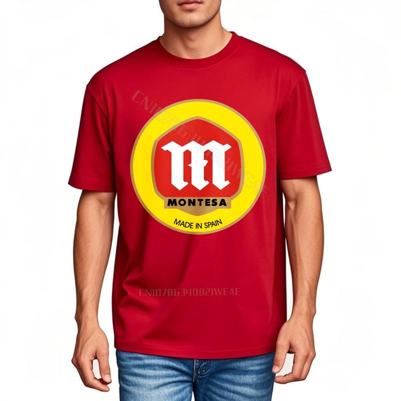 Unisex tshirt Streetwear New Teeshirts Montesa Logo On Black Shirt Breathable Lightweight Tee Stylish Cotton Tshirt Graphic
