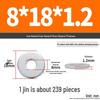Extra Large Galvanized Metal Flat Washer - Thickened Round Screw Washer M6-M16