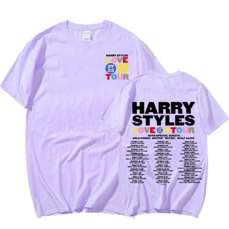 Love On Tour 2023 T Shirt Harajuku Vintage Oversized T-shirt Men Women Summer Casual Cotton Short Sleeve T Shirts Streetwear