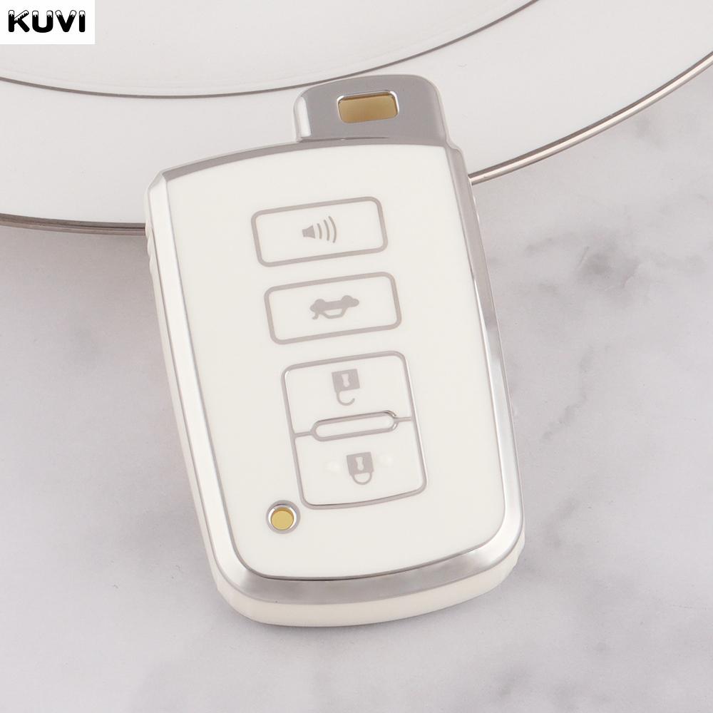 

Tpu 4 Buttons Car Remote Key Case Cover For Toyota Camry Corolla Rav4 Highlander Avalon - Shell Holder Fob Accessories