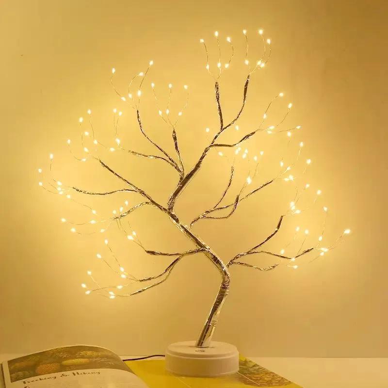 LED Powered Glowing Artificial Tree Light For Fall Thanksgiving Table Home Interior Decoration