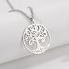 My Shape Vintage Tree of Life Necklaces for Men Women Gold Color Stainless Steel Necklace Choker Round Pendant Fashion Jewelry
