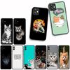 For Apple iPhone 16 15 14 Plus 13 12 Mini 17 Pro Max + 16E Air 16+ ProMax Phone Cover Case Cute Cat Meow