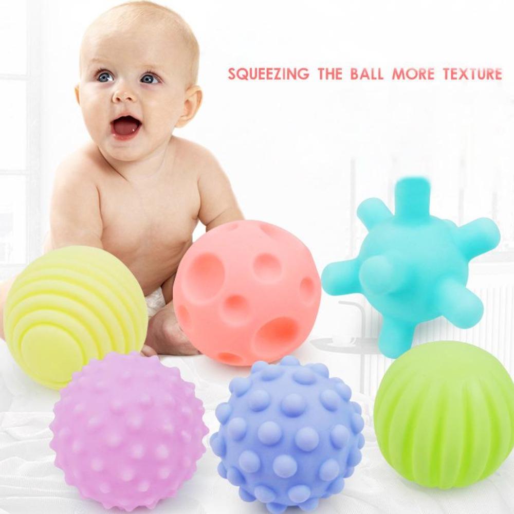 Baby Toys Tactile Play Ball Baby Games 0 12 Months Newborns Educational Sensory Development Toys Soft Touch Hand Grasping Ball
