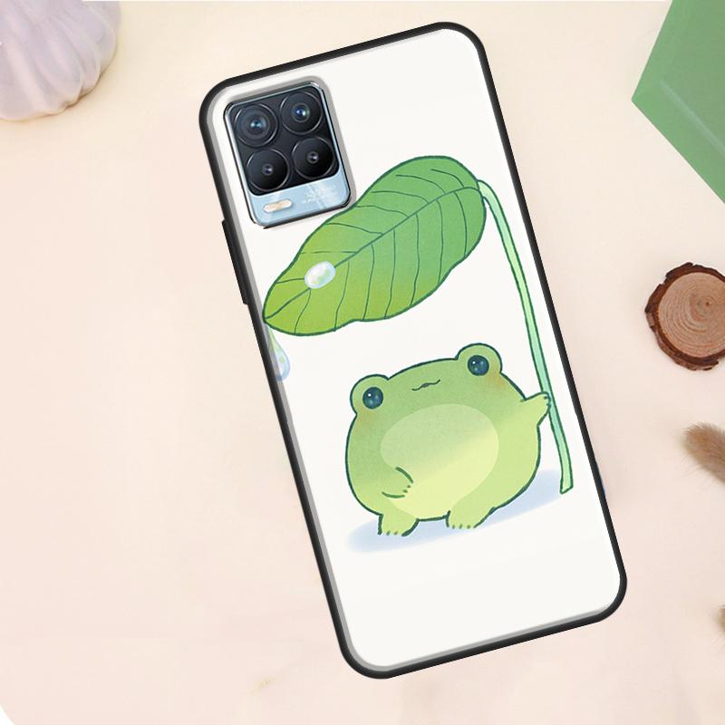 

Cute Green Frog Case For Realme C63 C61 C65 C67 C75 C55 C51 C53 C35 C71 11 12 13 14 15 Pro Plus GT6 GT7 Pro Realme GT7