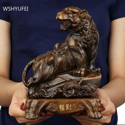 Feng Shui Çin Zodyak Kaplan Figürlü Süsler Ev Reçine El Sanatları Ofis Masaüstü Dekorasyon Oturma Odası Dekorasyonu Sizin İçin Şans