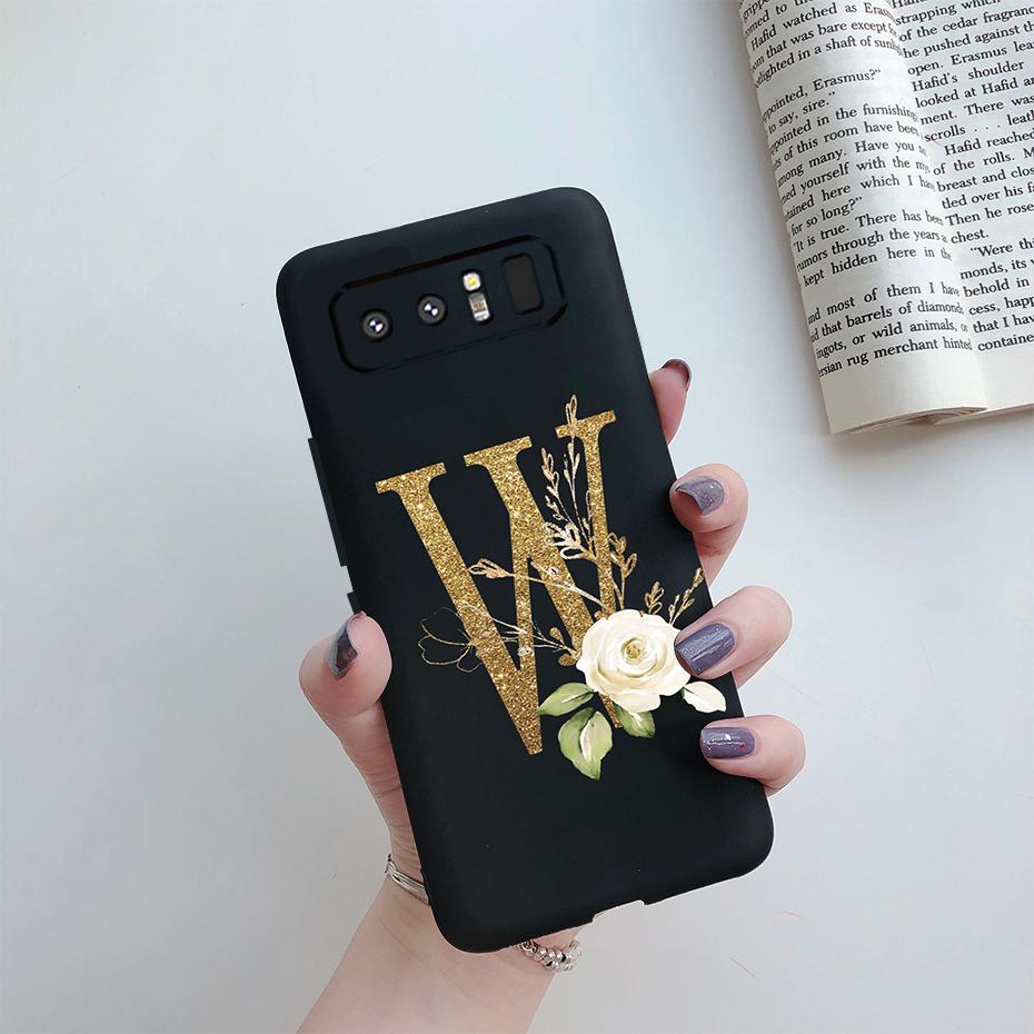 For Samsung Galaxy Note 8 Case SM-N950F Cute Letters Coque Soft Silicone Phone Case For Samsung Note 8 Note8 Cover Fundas Bumper